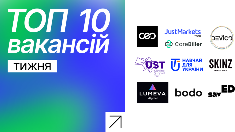 Найпопулярніші вакансії тижня на Happy Monday: 10 пропозицій від крутих роботодавців